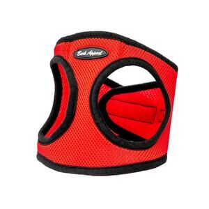 Bark Appeal Solid Mesh EZ Wrap Simply Red Dog Harness - XXS
